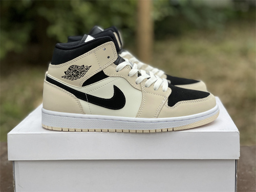 Original version_ Air Jordan 1 MID _Barely Orange_ milk tea color matching_ goods number_ BQ6472-800_ full code shipment 36--46-f946040b
